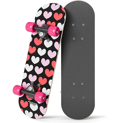 Rudeboyz Mini Skateboard - Hearts - 17"