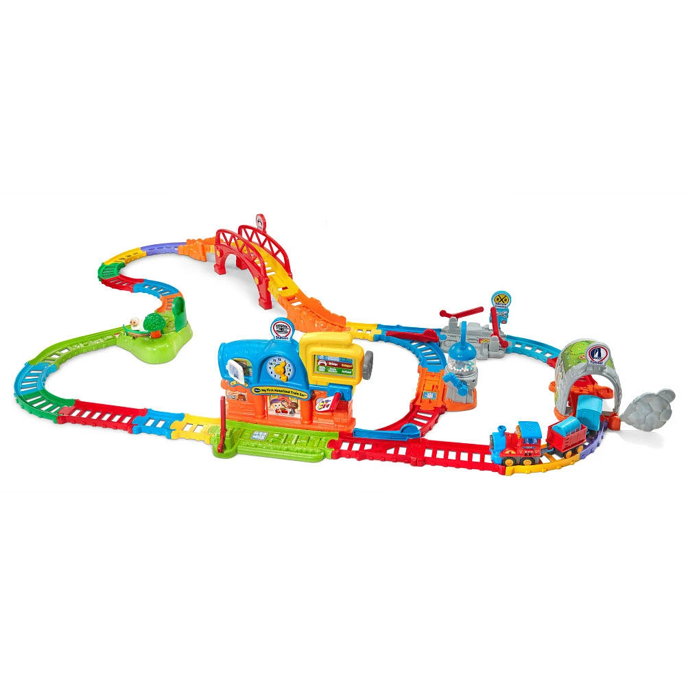 VTech Super circuit train éducatif + Adam train marchand
