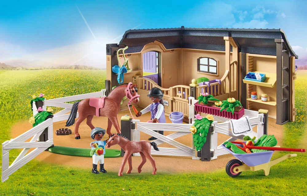 Playmobil - Etable et carrière pour chevaux