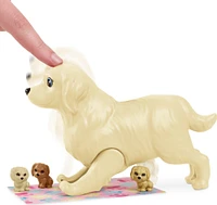 Coffret Barbie Naissance des Chiots avec Poupée Barbie (Brune, 29cm)