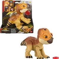 Jurassic World Rebirth Primal Protector Aquilops Dolores Interactive Dinosaur Toy, Attack & Sounds