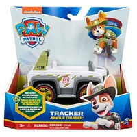 PAW Patrol, Tracker Jungle Cruiser, Camion avec figurine articulée à collectionner, jouets respectueux de la planète