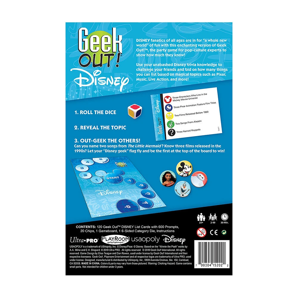 Geek Out! Disney Board Game - English Edition