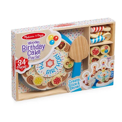 Melissa & Doug - Wooden Birthday Cake