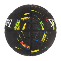 SPALDING MARBLE BLACK BASKETBALL, SIZE 7