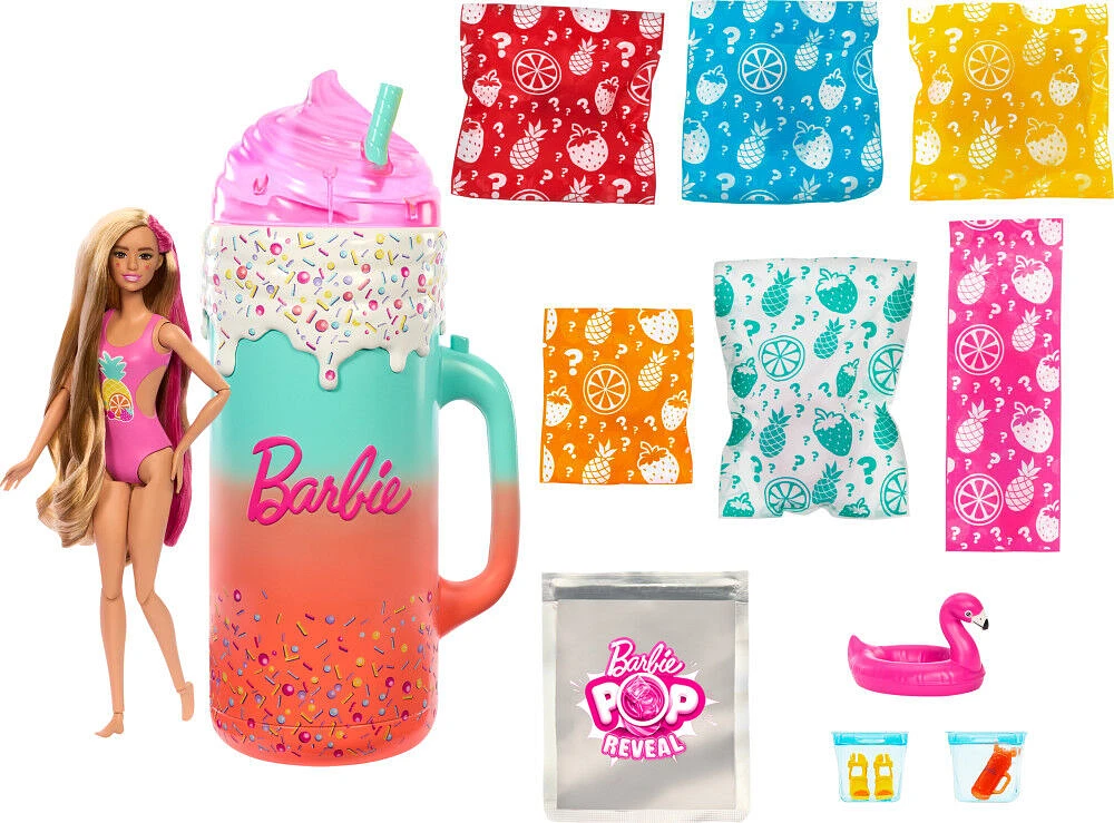 Barbie Pop Reveal Coffret-cadeau Revelation Surprise, 15+ surprises