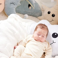 Around The Crib Kokoons Star Plush Light and Melodie Rose Smoke/Coffee