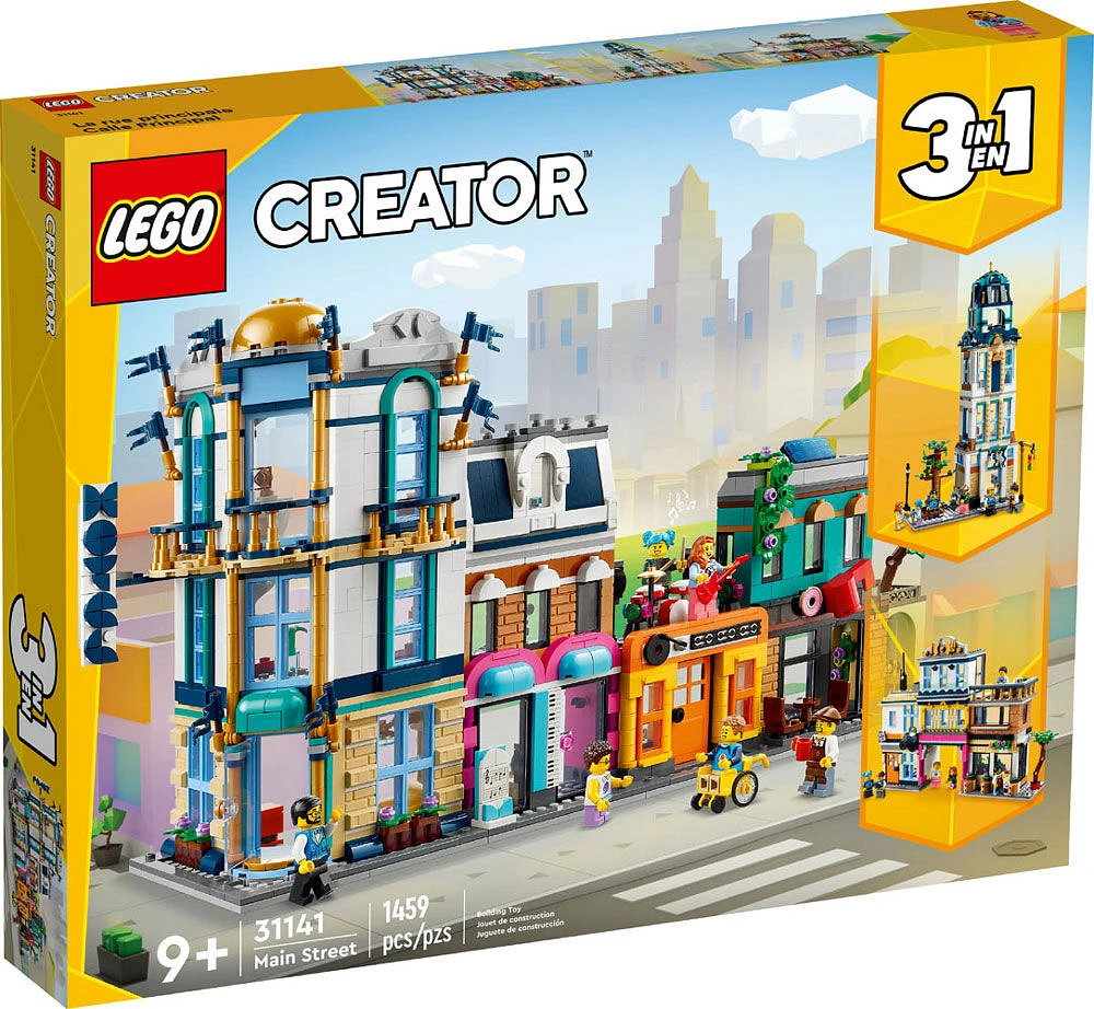 LEGO Creator La rue principale 31141 Ensemble de jeu de construction (1 459 pièces)