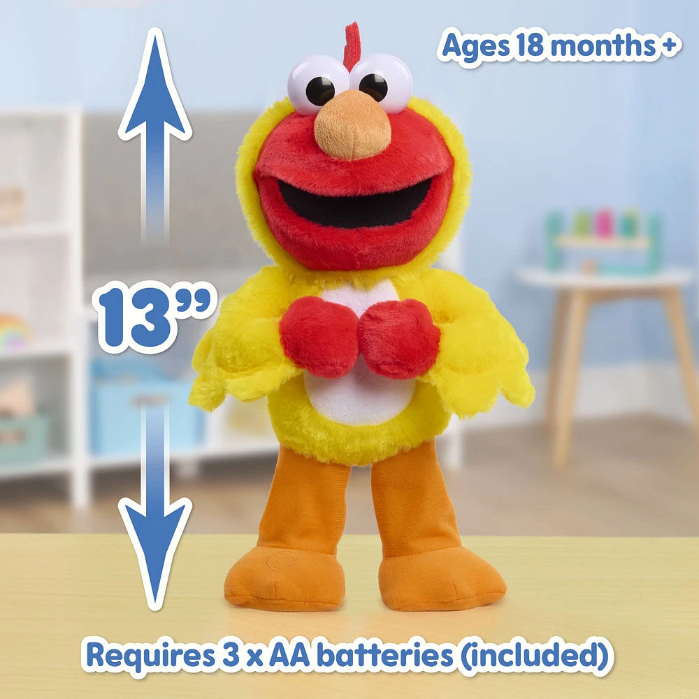 Peluche Elmo déguisé en poulet de Sesame Street