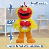 Peluche Elmo déguisé en poulet de Sesame Street