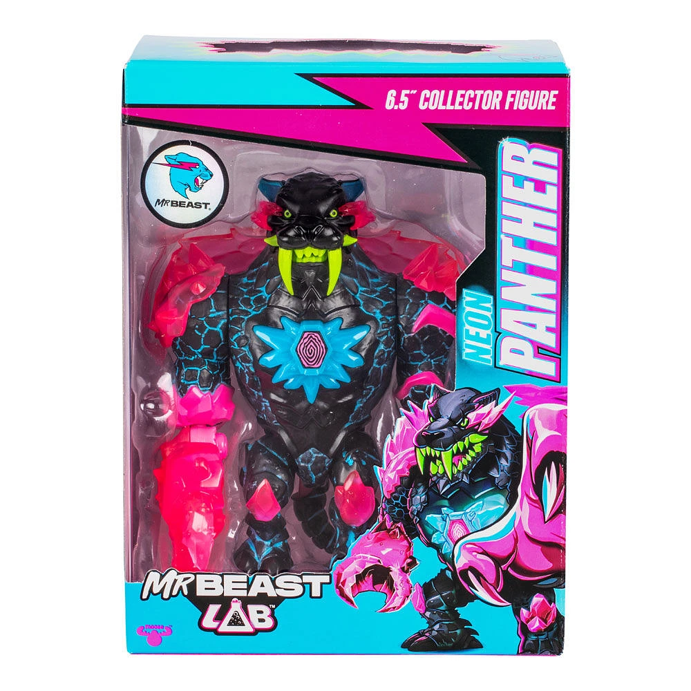 MrBeast Lab Neon Panther Collector Figure