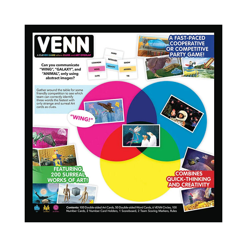 USAopoly VENN Jeu De Plateau - Édition anglaise