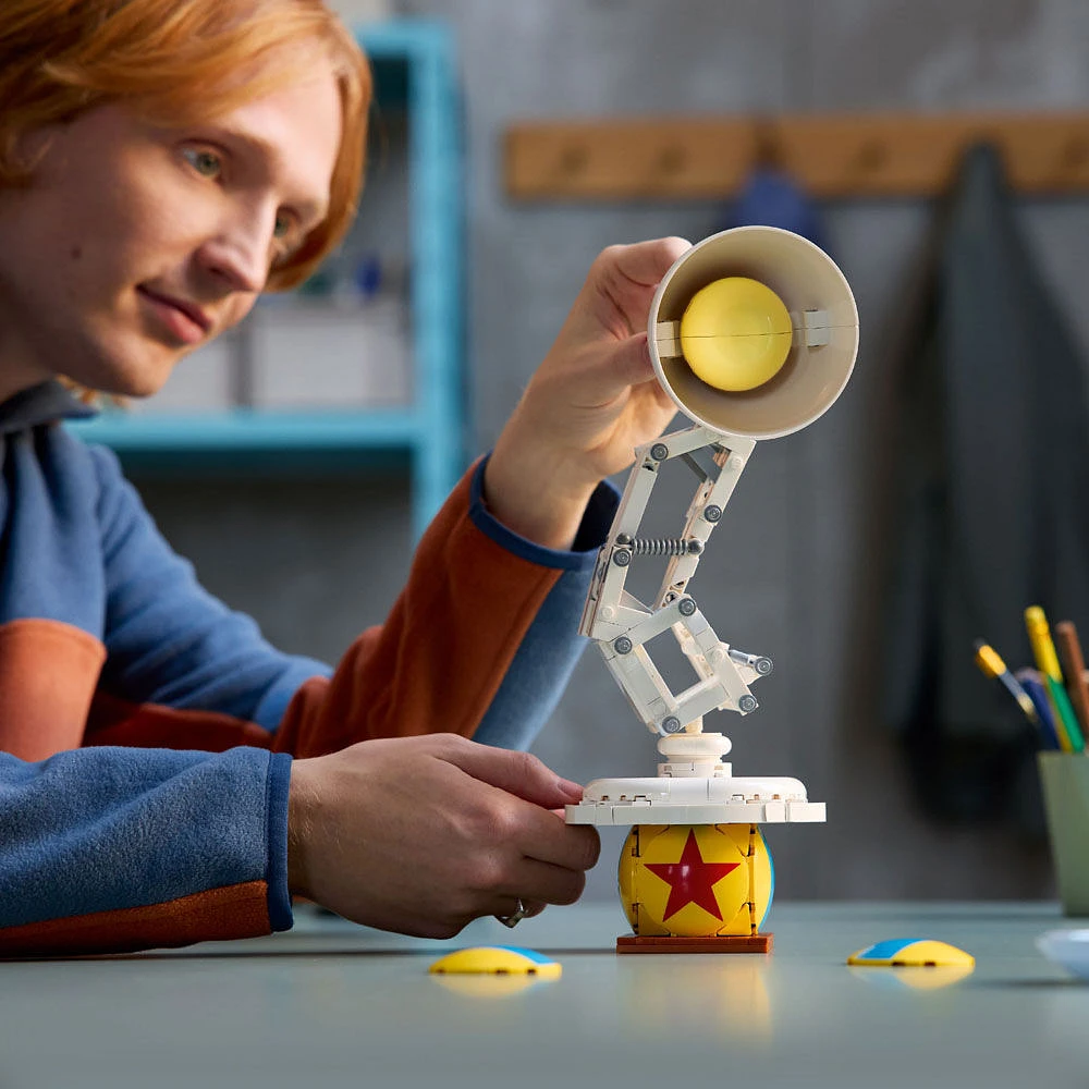 LEGO Ideas Disney Pixar Luxo Jr. Room Decor - Collectible Building Set for Adults 18+ - 21357