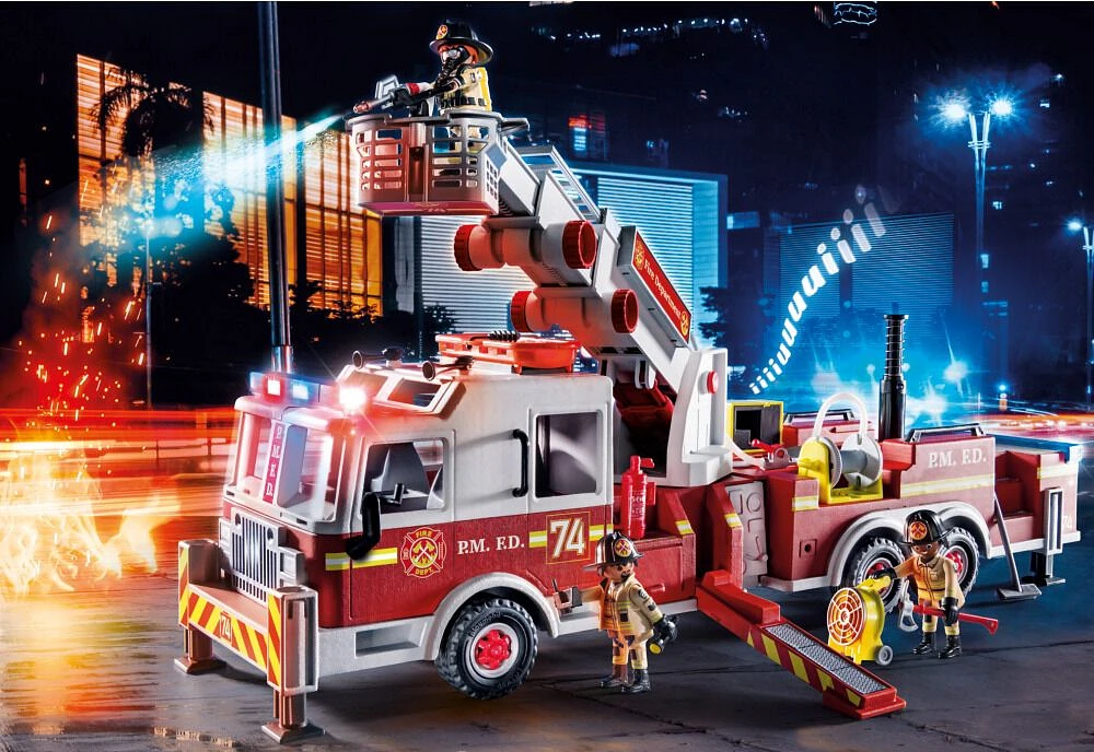 Playmobil - Camion de pompiers avec échelle