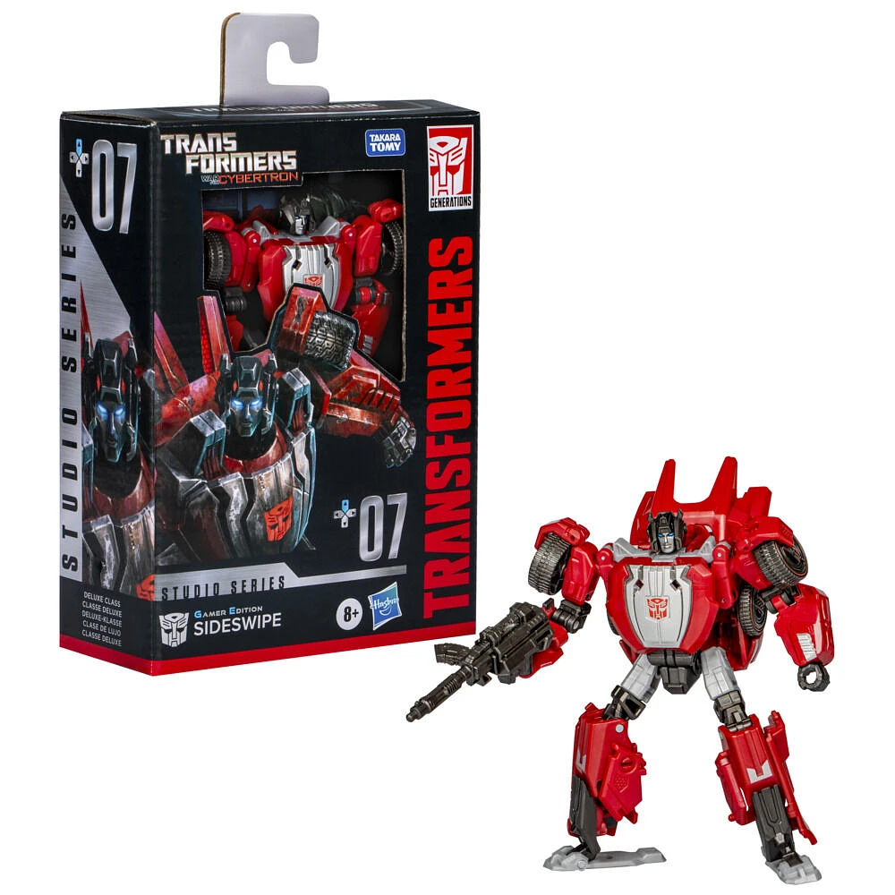 Transformers Studio Series Deluxe Transformers: War for Cybertron 07 Gamer Edition Sideswipe Action Figure