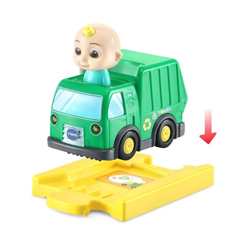 VTech CoComelon Go! Go! Smart Wheels JJ's Recycling Truck and Track - English Edition