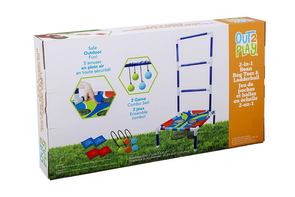 O2P 2 In 1 Bean Bag Toss / Ladderball