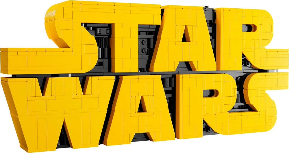 LEGO Star Wars Brick-Built Star Wars Logo - Collectible Building Kit for Adults 18+ - 75407