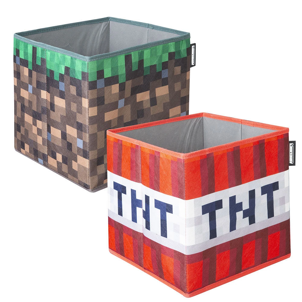 Phoenix Minecraft Set of 2 Fabric Storage Boxes