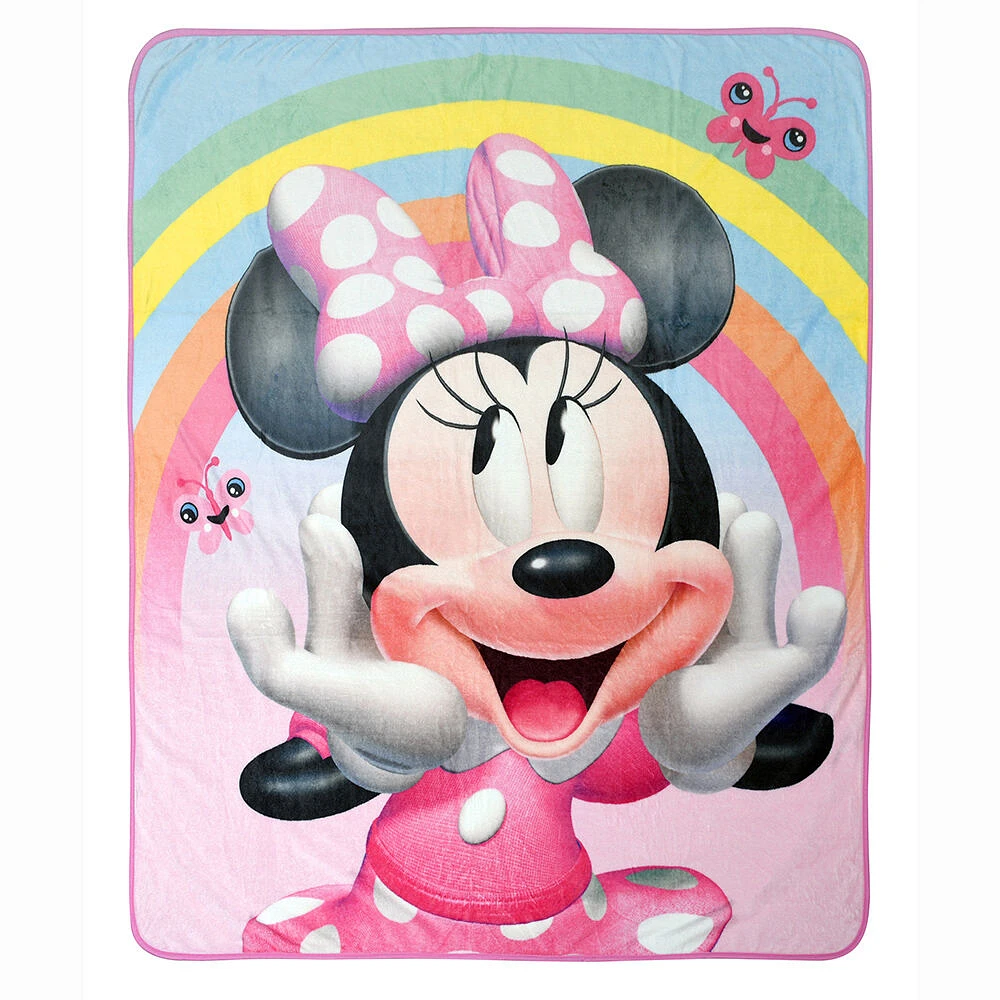 Disney Minnie Mouse Fleece Throw Blanket, 50 x 60 inches