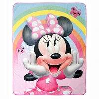 Disney Minnie Mouse Fleece Throw Blanket, 50 x 60 inches