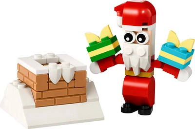 LEGO Creator Christmas Chimney Fun with Santa - Festive Holiday Stocking Stuffer for Kids, Ages 6+ - 30692