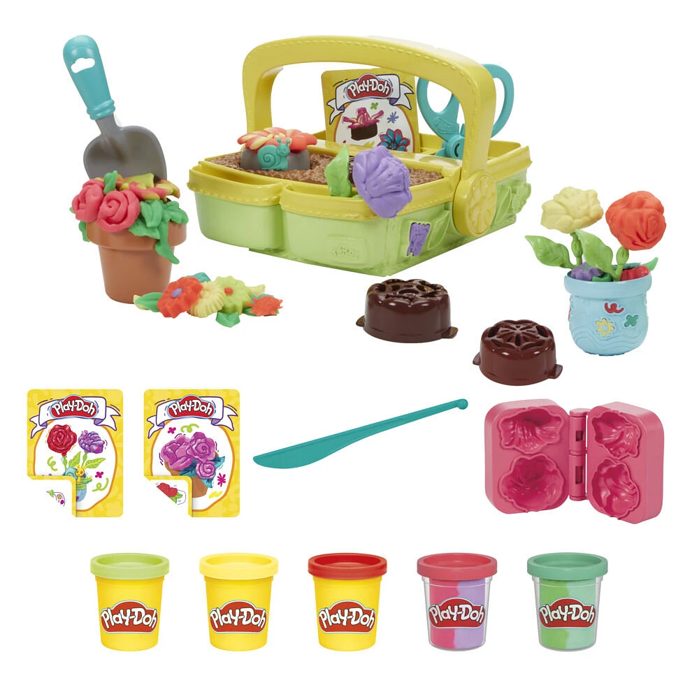 Play-Doh Mon jardin de fleurs, coffret de pâte à modeler