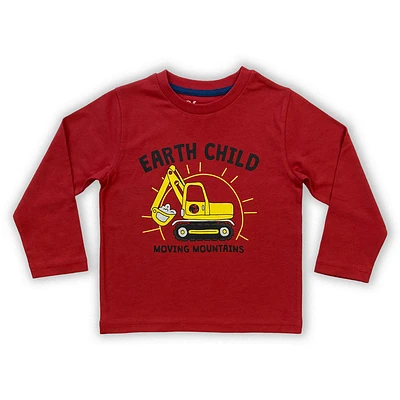 Earth Child Long Sleeve Tee Red