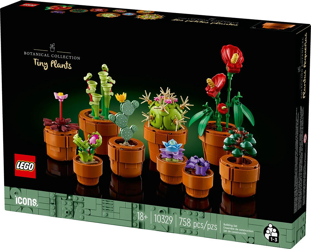 LEGO Icons Les petites plantes Ensemble de construction pour adultes 10329 (758 pièces)