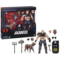 G.I. Joe Classified Series #135, Dreadnok Road Pig & Rawkus Action Figure & Pet Dog Pitt Bull Figure