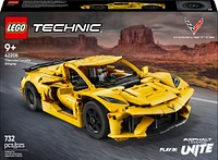 LEGO Technic Chevrolet Corvette Stingray, Ensemble de modèle de voiture, Ensemble de jouet de véhicule de sport 42205