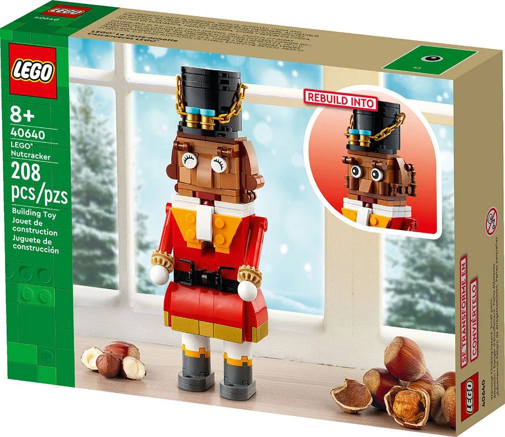 LEGO Nutcracker Figure Toy Building Set, Holiday Home Decor Piece, Christmas Gift for Kids, 40640