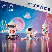 LEGO Creator Le robot spatial 3en1, Ensemble de jouet scientifique, Se transforme en figurine de chien ou de fusée 31164