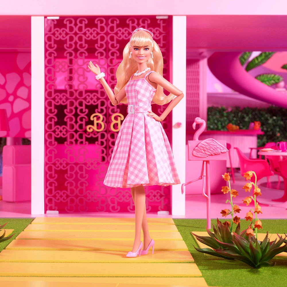 Barbie - Film - Poupée de coll. - Robe de guingan rose, Margot Robbie