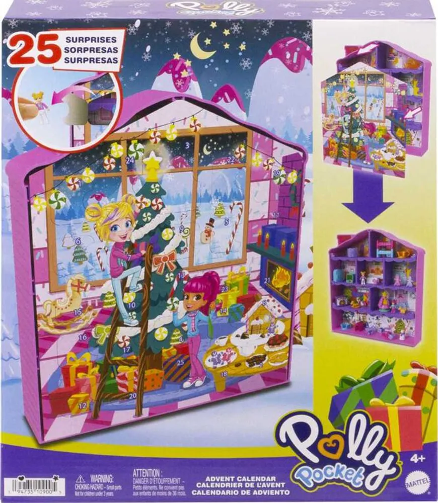 Mattel Polly Pocket Dolls and Playset Advent Calendar