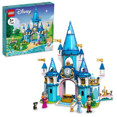 LEGO  Disney Cinderella and Prince Charming's Castle 43206 Building Kit (365 Pcs)