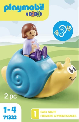 Playmobil - Enfant avec escargot à bascule 1.2.3