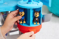 PAW Patrol, Lookout Tower Playset avec lance-véhicule, 2 figurines articulées Chase, voiture de police et accessoires