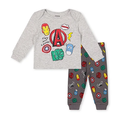 Avengers Sleep Set Grey 3/6M
