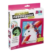 ALEX Glow-In-The-Dark Needlepoint Unicorn