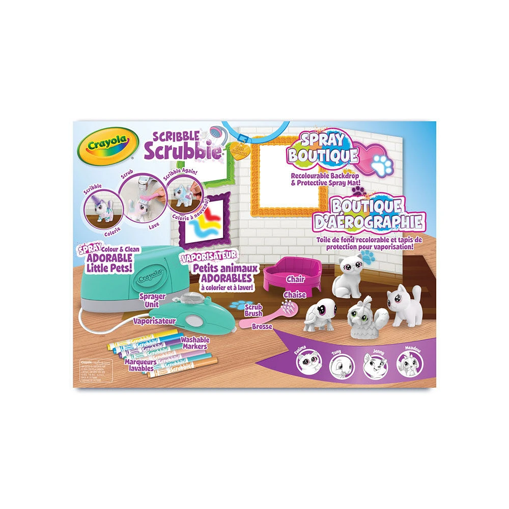 Crayola Scribble Scrubbie Pets Spray Boutique Play Set