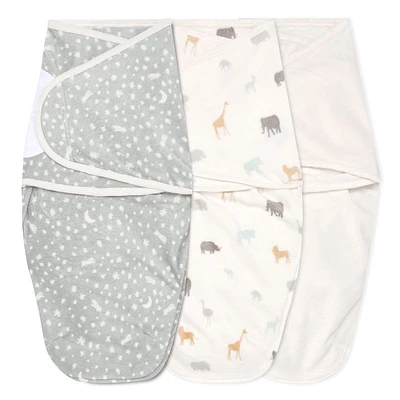 Aden + Anais Essentials 3-Pack Easy Swaddle Wrap Wild Prairie 0-3 M