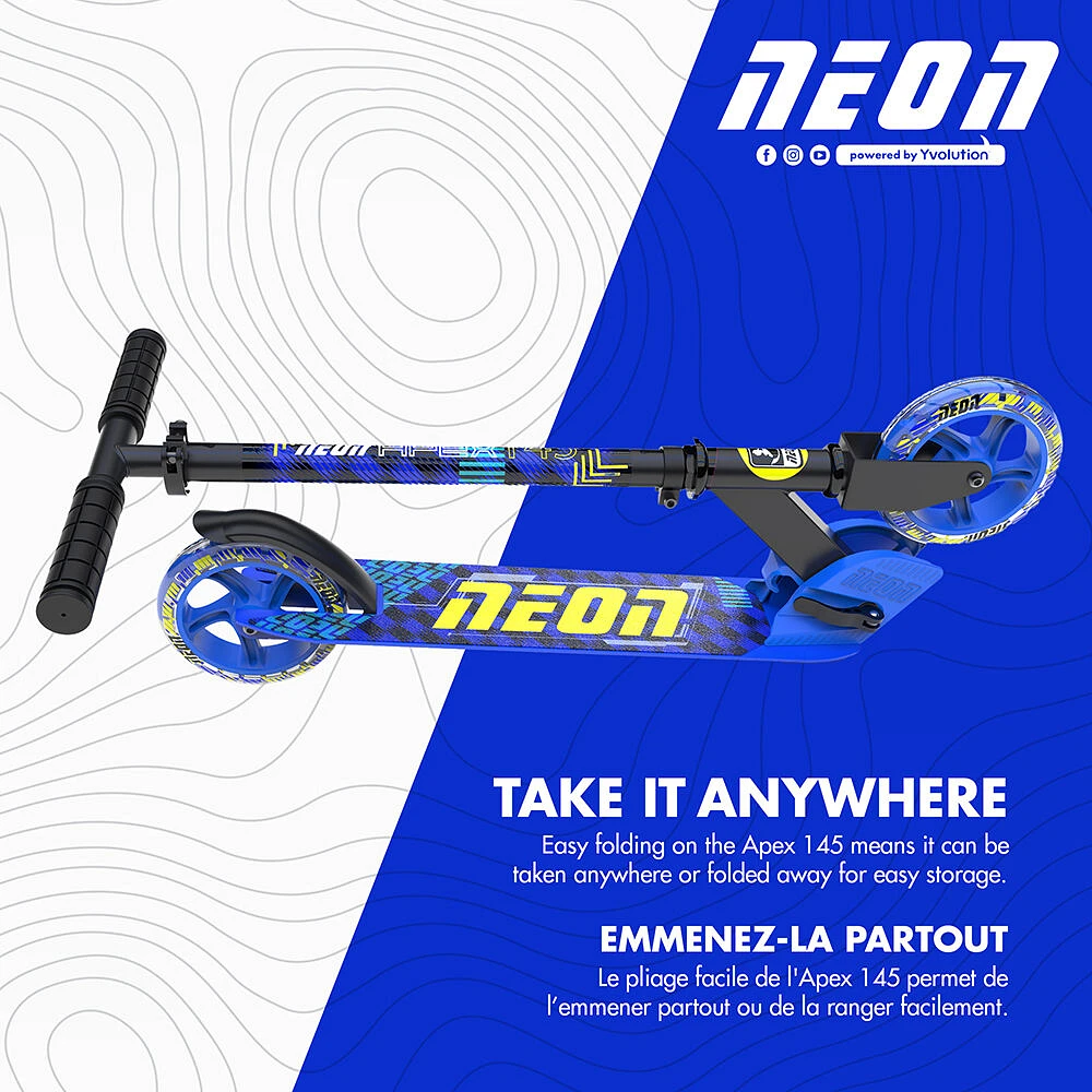 Yvolution Neon Apex 145 2-wheel scooter - Blue