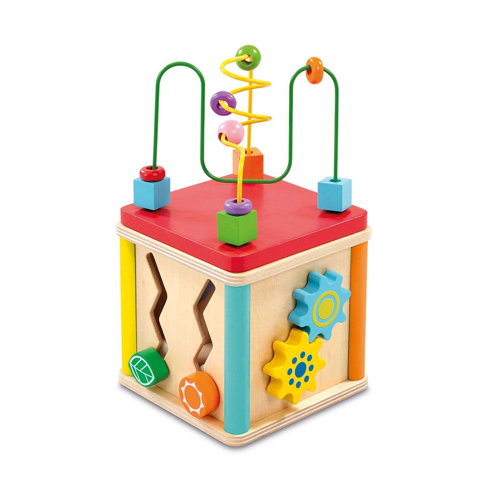 Woodlets 5-in-1 Activity Cube - Notre exclusivité