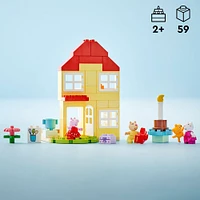 LEGO DUPLO Peppa Pig Birthday House, Build & Rebuild Toddler Toy, 10433