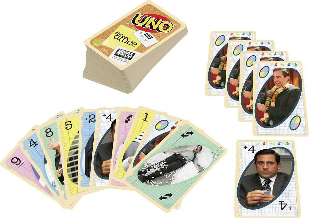 Jeu de cartes ​UNO The Office avec 112 cartes