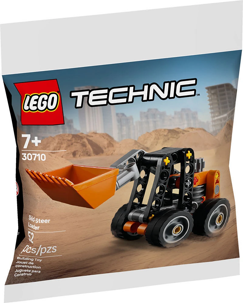 LEGO Technic Skid-Steer Loader Building Kit - Construction Site Role Play - Travel Toy for Kids - 30710