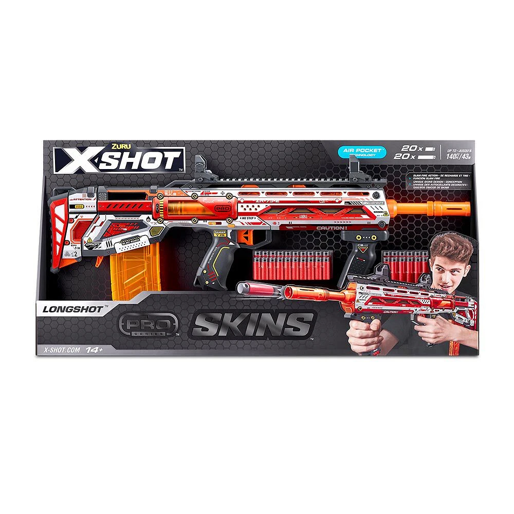 XSHOT Skins Pro Series Longshot Blaster (40 Darts) by ZURU