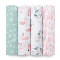 Aden + Anais Essentials 4-Pack Muslin Swaddle Briar Rose