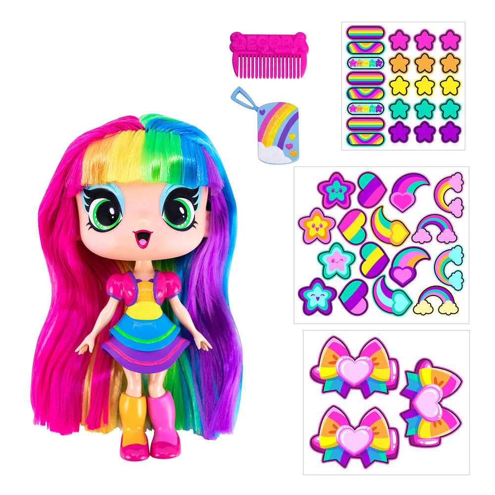 Decora Girlz 5" Collectible Dolls: Express & Decorate - Mystery Pack with 8 Surprises